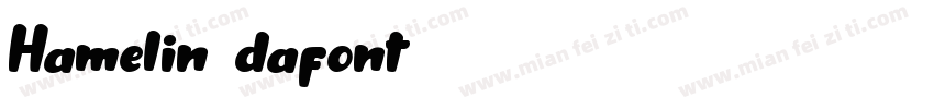 Hamelin dafont字体转换